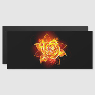 Invitation Magnétique Blooming Fire Rose