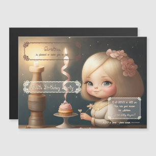Invitation Magnétique Bonne fille anniversaire 01