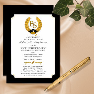 Invitation Magnétique BS - Baccalauréat en sciences Diplôme College