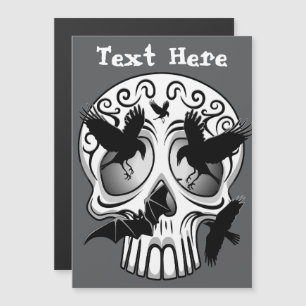 Invitation Magnétique Calaveras décoratives Halloween