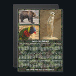 Invitation Magnétique Calendrier 2025 Camouflage Ajouter 3 photos person<br><div class="desc">Cette année 2025, un aimant calendrier mensuel personnalisé montre les jours de la semaine pour chaque mois en blanc sur un arrière - plan camouflage vert et brun. Il s'agit d'un calendrier annuel simple et audacieux pour vous aider à conquérir la nouvelle année. Sachez toujours quelle date il est et...</div>
