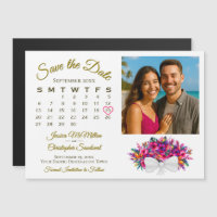 Calendrier Bouquet Tropical & Photo de sauvegarde