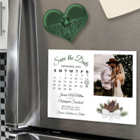 Calendrier et photo Rustique Pinecones Enregistrer