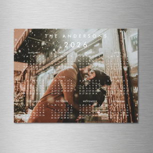 Invitation Magnétique Calendrier personnalisé Photo 2026