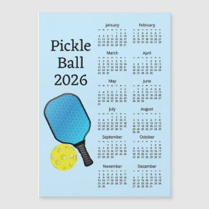 Invitation Magnétique Calendrier Pickleball 2026
