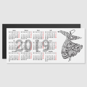 Invitation Magnétique Calendrier Whirling Dervish 2019