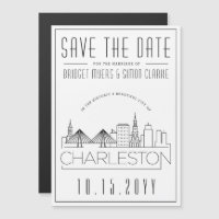 Charleston Mariage|Skyline stylisée Enregistrer la
