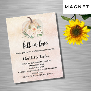 Invitation Magnétique Citrouille de douche nuptiale tombent dans le luxe
