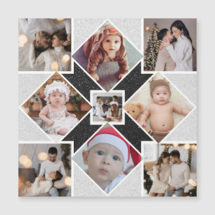 Invitation Magnétique Concevez votre propre collage de 9 photos