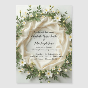 Invitation Magnétique Couronne de mariée Lily