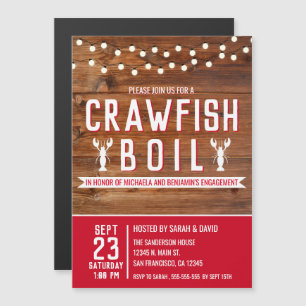 Invitation Magnétique Crawfish Boire Special Event Party