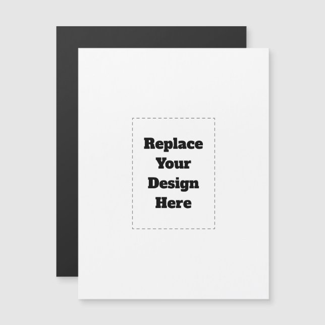 Invitation Magnétique Créez votre propre blanc  (Devant / Derrière)