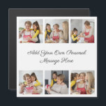 Invitation Magnétique Créez Votre Propre Collage De 6 Photos Ajoutez Vot<br><div class="desc">Créez votre propre collage de 6 photos pour Noël, les anniversaires, les mariages, les anniversaires de mariage, les remises de diplômes, la fête des pères, la fête des mères ou toute autre occasion spéciale, avec notre outil de conception facile à utiliser. Ajoutez vos photos préférées d'amis, de famille, de vacances,...</div>