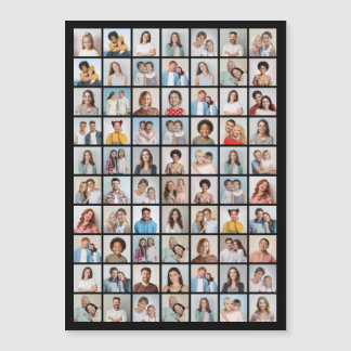 Invitation Magnétique Créez Votre Propre Collage de 70 Photos