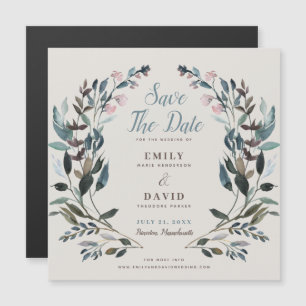 Invitation Magnétique Crest jardin Eggshell Mariage Enregistrer La D