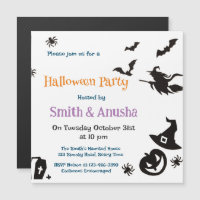 Invitation magnétique de la fête d'Halloween pour