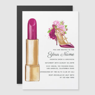 Invitation Magnétique Défilé de mode Glam