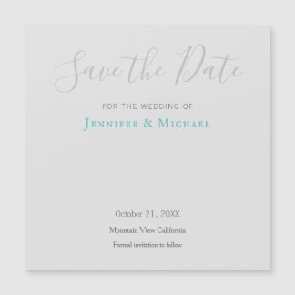 Invitation Magnétique Design professionnel mariage Moderne Enregistrer l