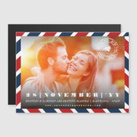 Destination Enregistrer la date Airmail Postal Pho