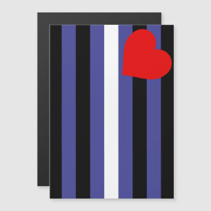 Invitation Magnétique Drapeau de fierté cuir