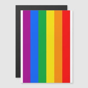 Invitation Magnétique Drapeau de fierté gay traditionnel