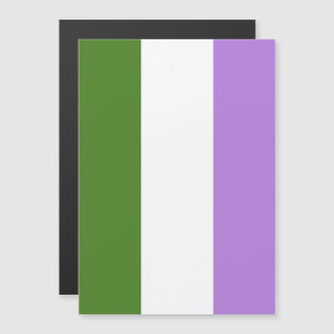 Invitation Magnétique Drapeau de fierté genderqueer