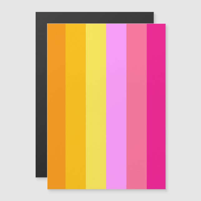 Invitation Magnétique Drapeau de fierté lesbienne (Aube) (Devant / Derrière)