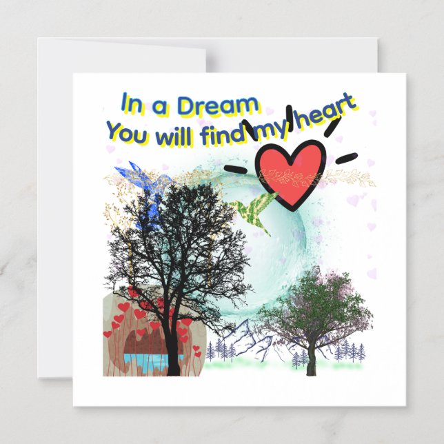 Invitation Magnétique Dreamy Magnetic Greeting Card (Recto)