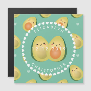 Invitation Magnétique Drôle mignon Whimsical Modern Enregistrer Le Maria