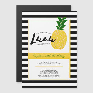 Invitation Magnétique Élégante fête de l'ananas Luau