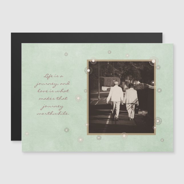 Invitation Magnétique En souvenir Hommage commémoratif souvenir (Devant / Derrière)