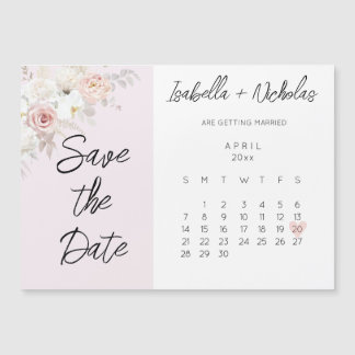 Invitation Magnétique Enregistrer le calendrier de l'aimant Date avec le