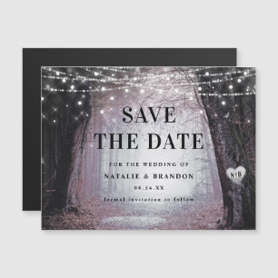 Invitation Magnétique Evermore   Enchanted Forest Mauve Enregistrer la d
