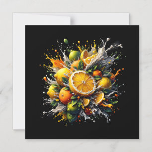 Invitation Magnétique Explosion de Citrus