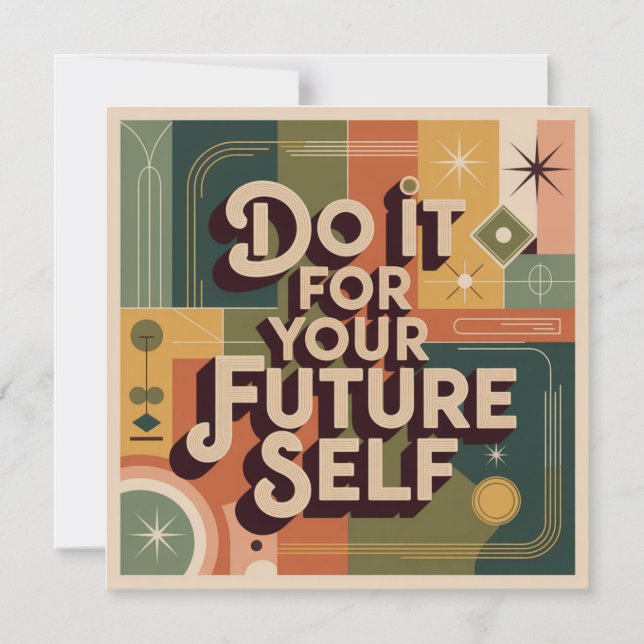 Invitation Magnétique Faites-le pour votre futur vous-même (Recto)