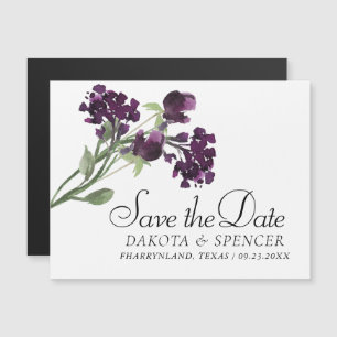 Invitation Magnétique Fleur sauvage   Deep Purple Bohemian Enregistrer l