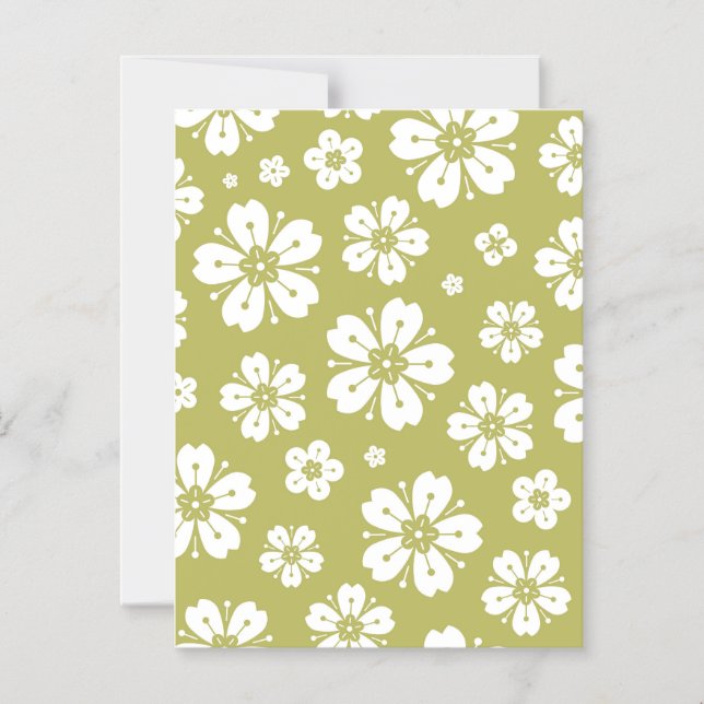 Invitation Magnétique Fleurs Motif 1 (Recto)