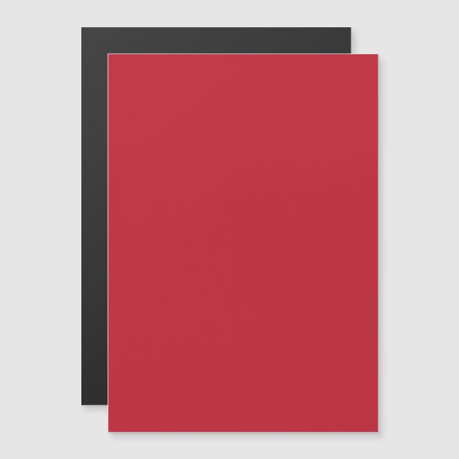 Invitation Magnétique Fond Rouge Foncé  (Devant / Derrière)