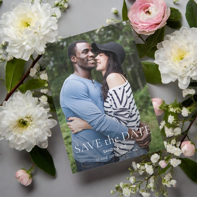 Invitation Magnétique Forêt Amusante photo mariage Enregistrer la date (Créateur téléchargé)