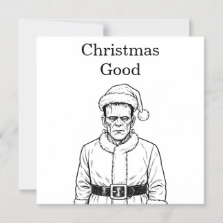 Invitation Magnétique Frankenstein de Noël bon