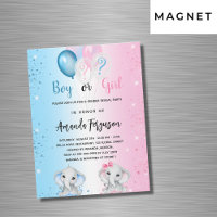 Genre révéler la fête bleu rose garçon fille luxe