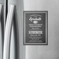 Graduation Enregistrer la date Tableau noir gris e