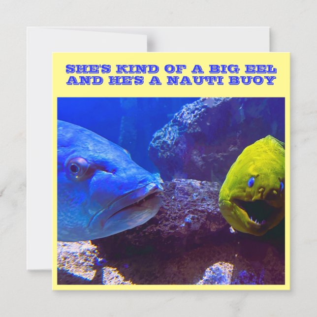 INVITATION MAGNÉTIQUE GRANDE EEL NAUTI BUOY CROISIÈRE NAVIRE PORTE MAGNE (Recto)