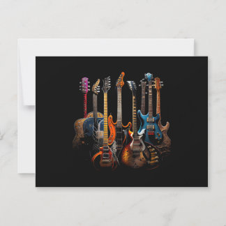 Invitation Magnétique Guitares le cadeau des guitaristes