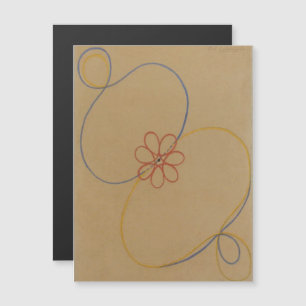 Invitation Magnétique Hilma Af Klint, Seven Point Star No5, Art Abstrait