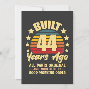Invitation Magnétique Il y a 44 ans Toutes les pièces d'origine 44e anni