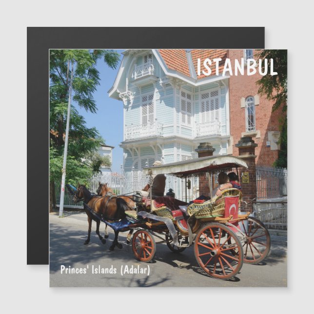 Invitation Magnétique Îles des Princes (Adalar), Istanbul (Devant / Derrière)