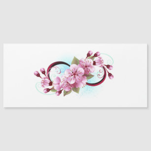 Invitation Magnétique Infinité avec les fleurs Sakura