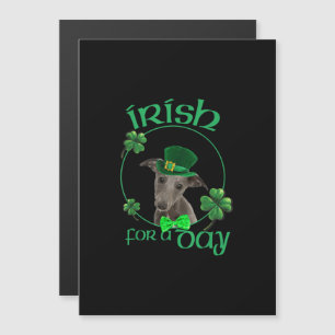 Invitation Magnétique Irish For A Day Whippet Lucky Dog In Patrick Day