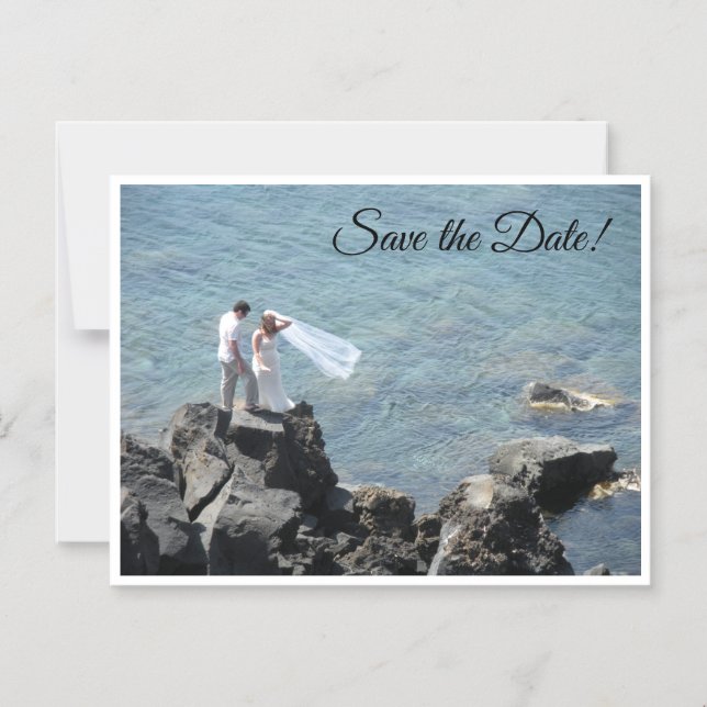 Invitation Magnétique Island Wedding Save the Date (Recto)